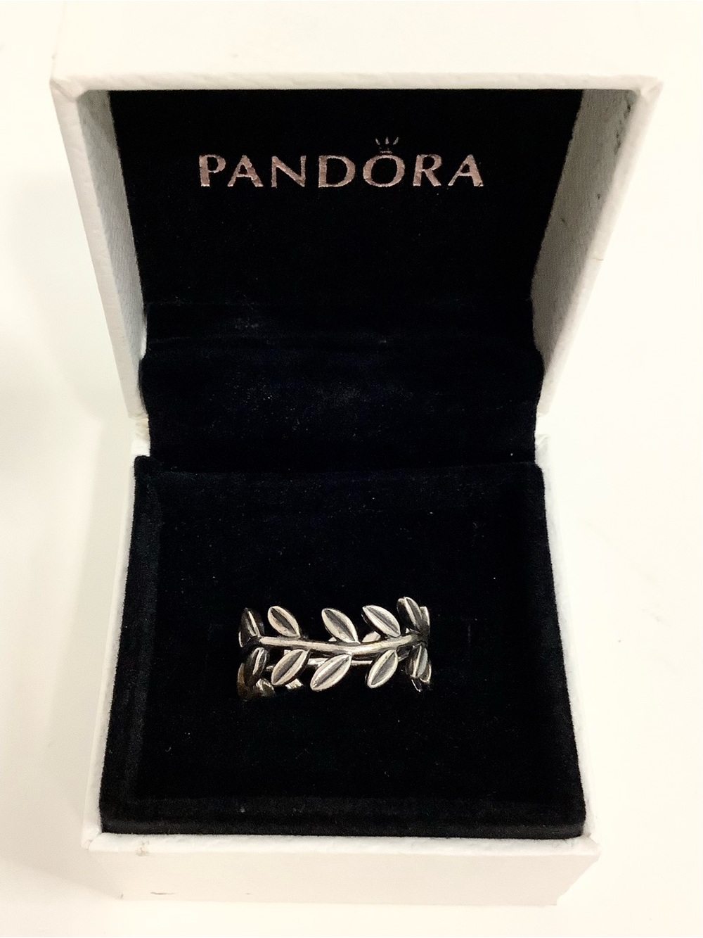 Pandora Silver 925 ALE Leaf Wrap Ring Size 54 (6 3/4- 7)